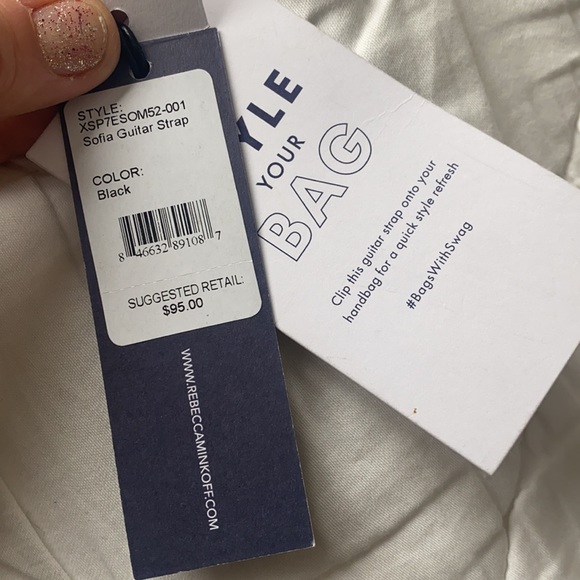 Sofia Rebecca Minkoff Purse or guitar strap genuine leather with fringes - Picture 8 of 8